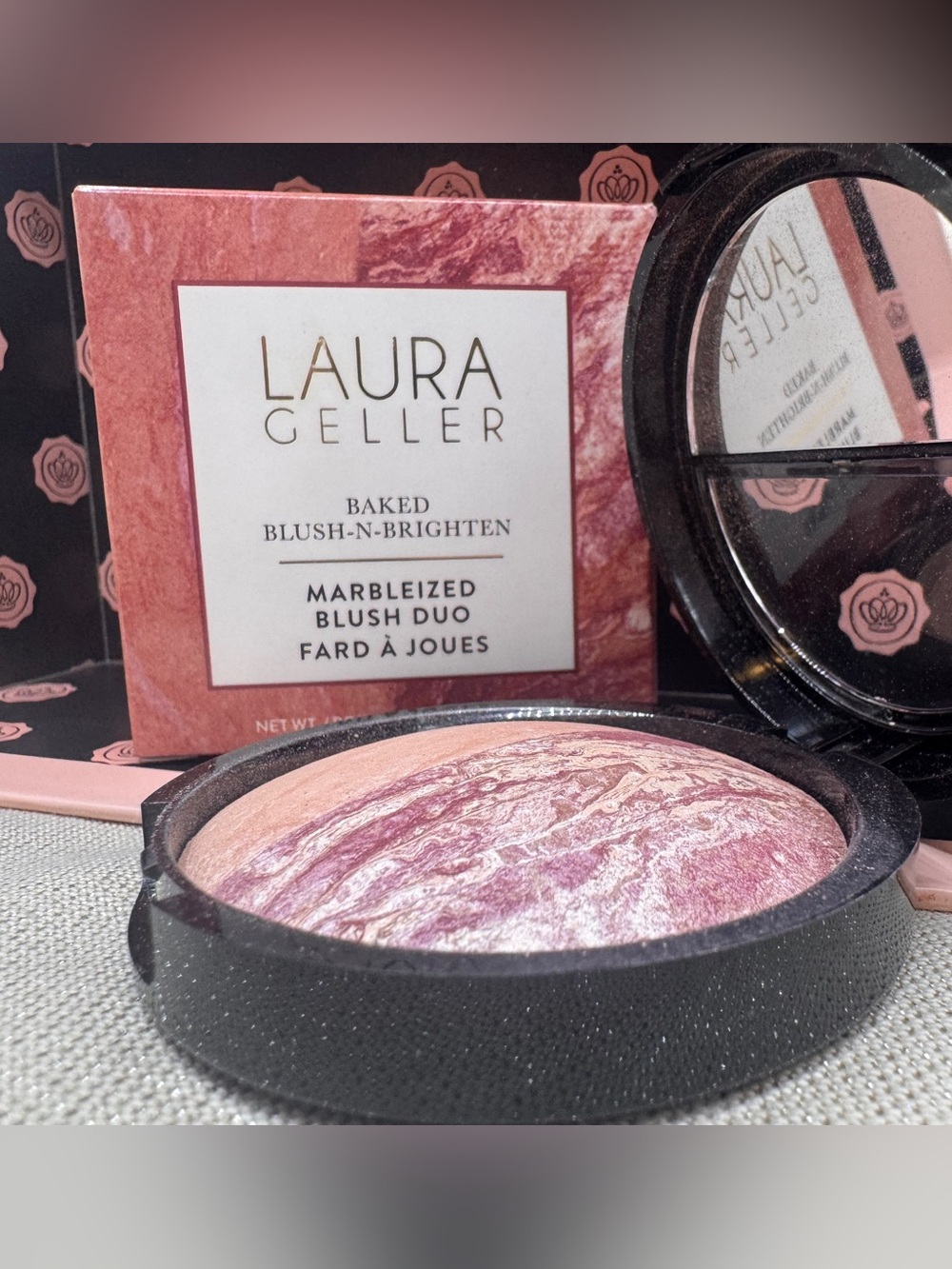 Laura geller blush n brighten marbleized blush duo ‘ethereal rose & berry’